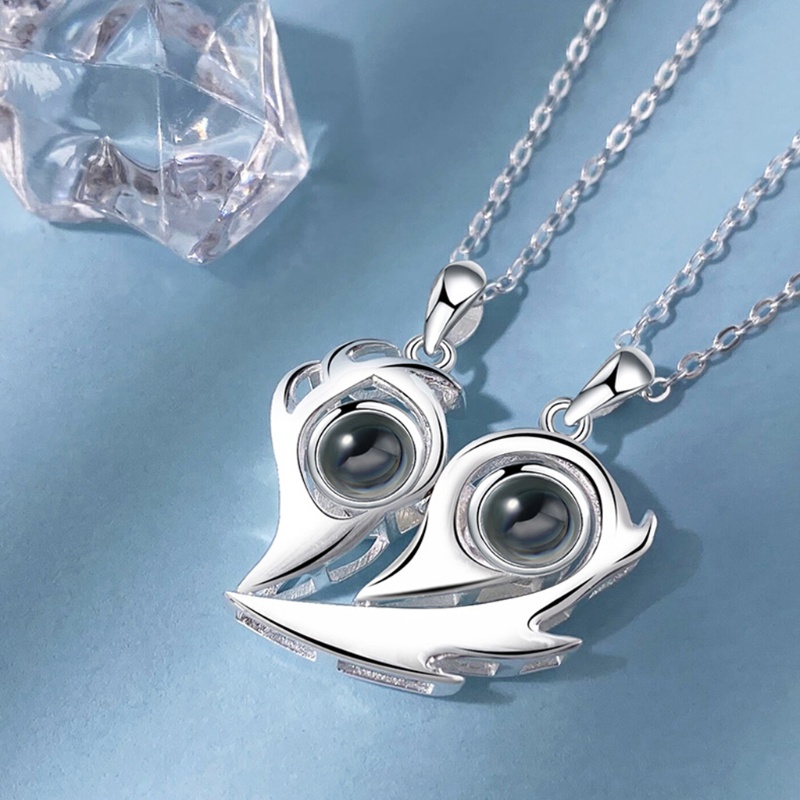 Vòng cổ Mặt Đá Chiếu Lâu Dài Cho Cặp Đôi