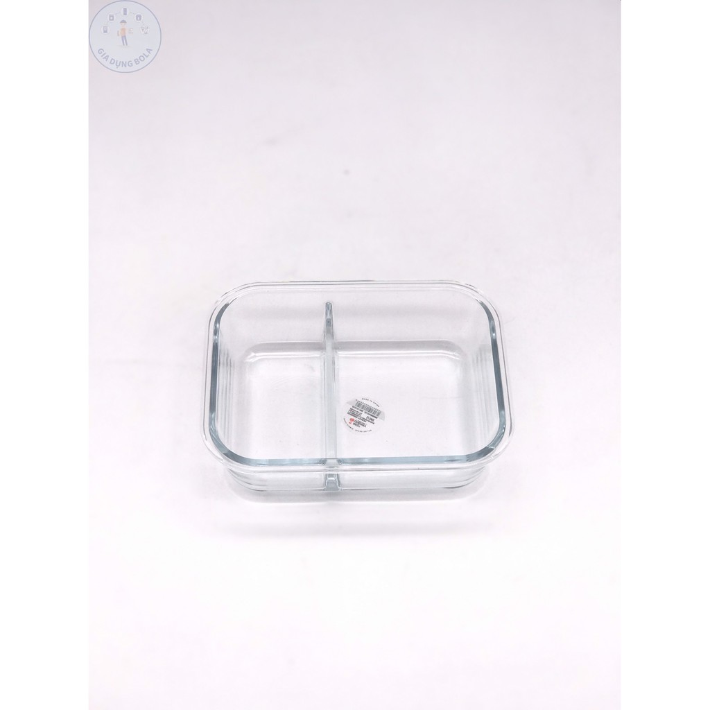 Bát Thủy Tinh Chia 2 Ngăn Chịu Nhiệt Glass Bowl - Dung tích 1000ml