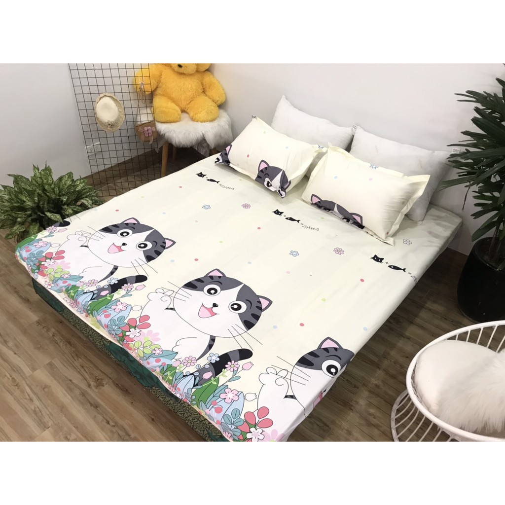 Ga Chống Thấm Cotton Hàn Quốc Mèo Vằn CTT13