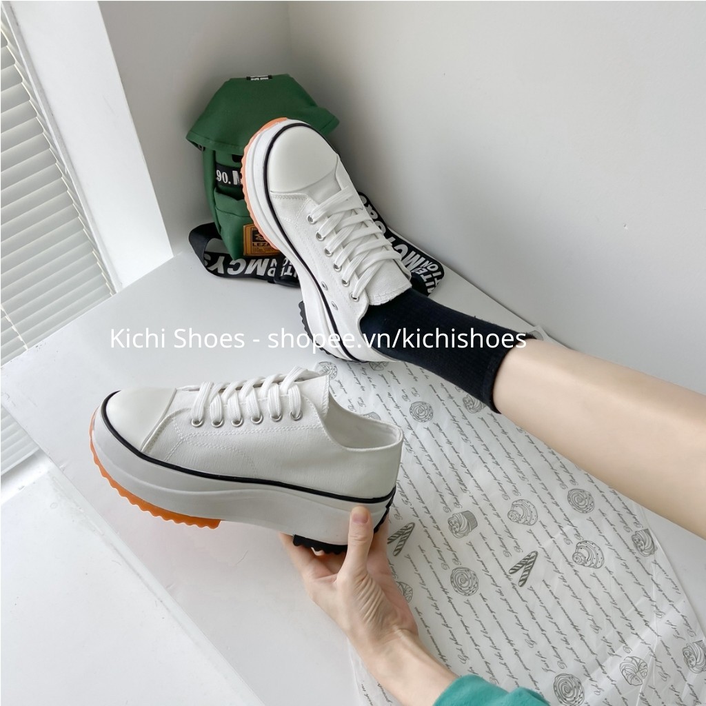 Giày thể thao nữ CVS trắng đen Run Star Hike JW Anderson Giày thể thao nữ cao cổ thấp cổ mã 560/1 - Kichi Shoes