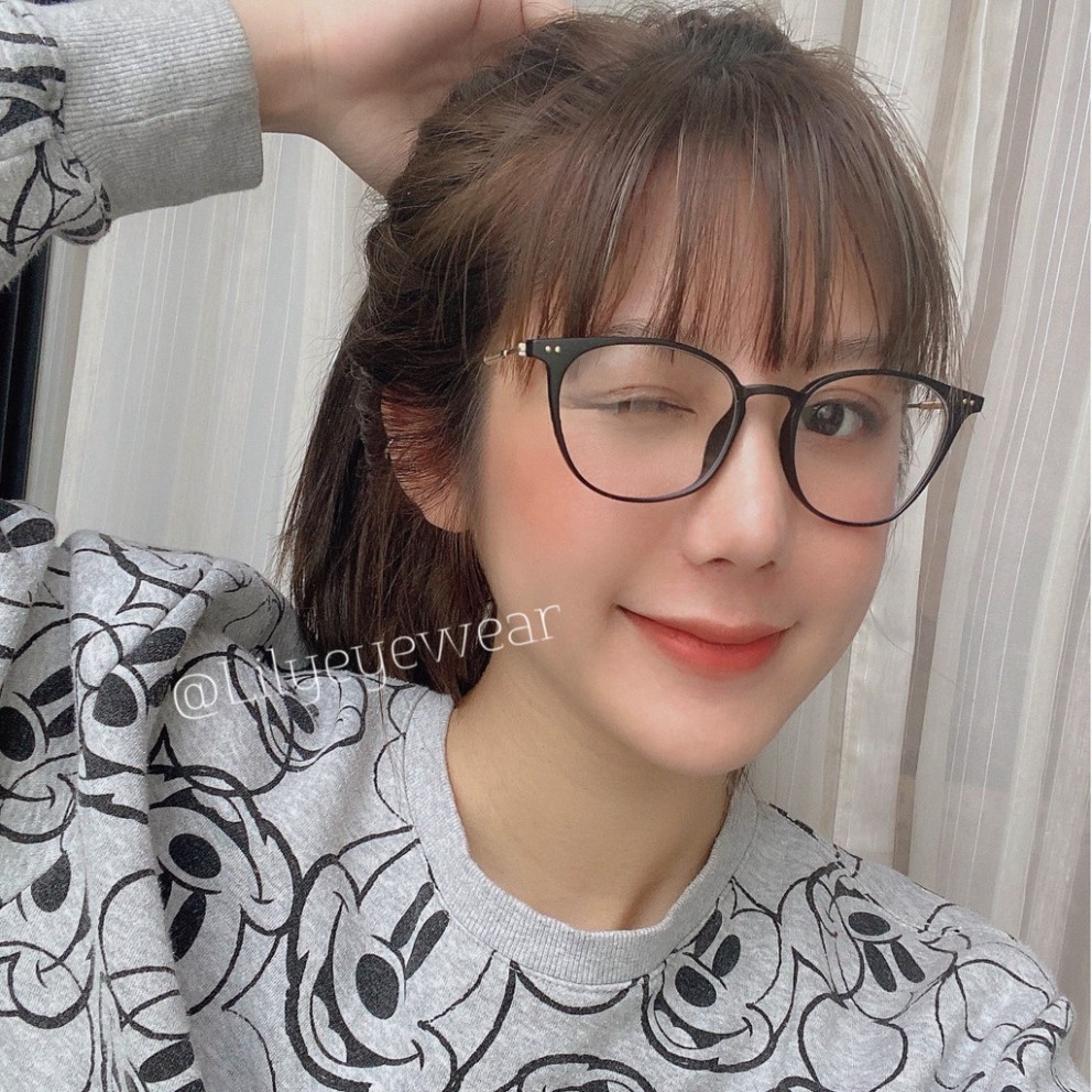 Gọng kính cận nam nữ Lilyeyewear mắt vuông tròn phù hợp với nhiều khuôn mặt - 90046