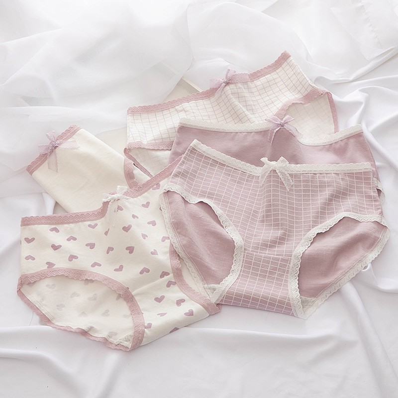 Quần Lót Nữ Cotton dễ thương, quần chip nữ siêu cute đẹp rẻ QL19 | BigBuy360 - bigbuy360.vn