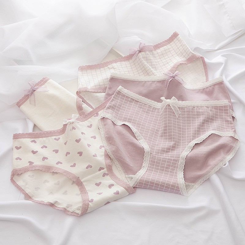 Quần Lót Nữ Cotton dễ thương, quần chip nữ siêu cute đẹp rẻ QL19