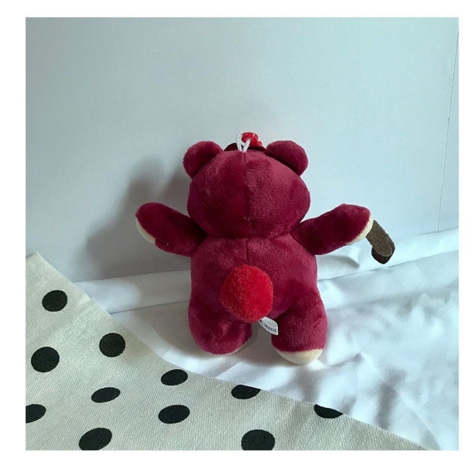 Móc Khóa Hình Trái Dâu Nhồi Bông Dễ Thương