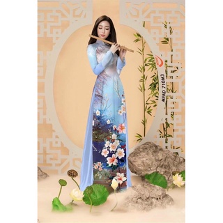 vải áo dài phong cảnh