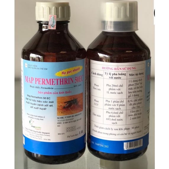 thuốc muỗi mappacific chai 1 lít