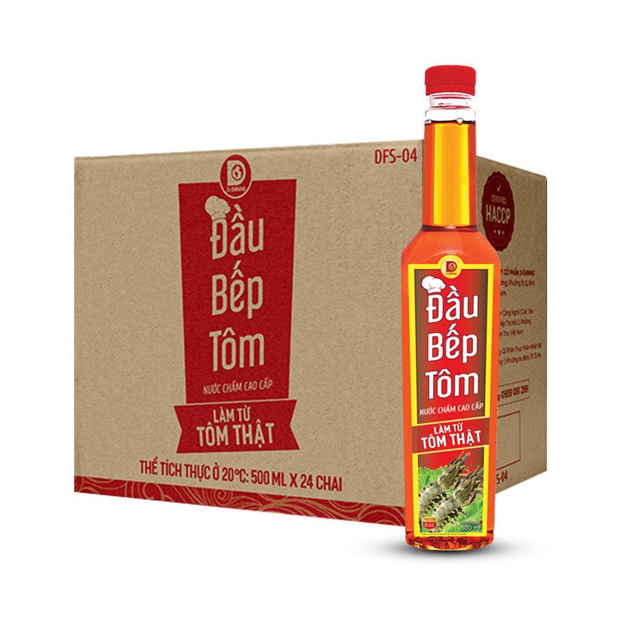 Nước mắm Đầu Bếp Tôm chai 500 ml - 720 ml