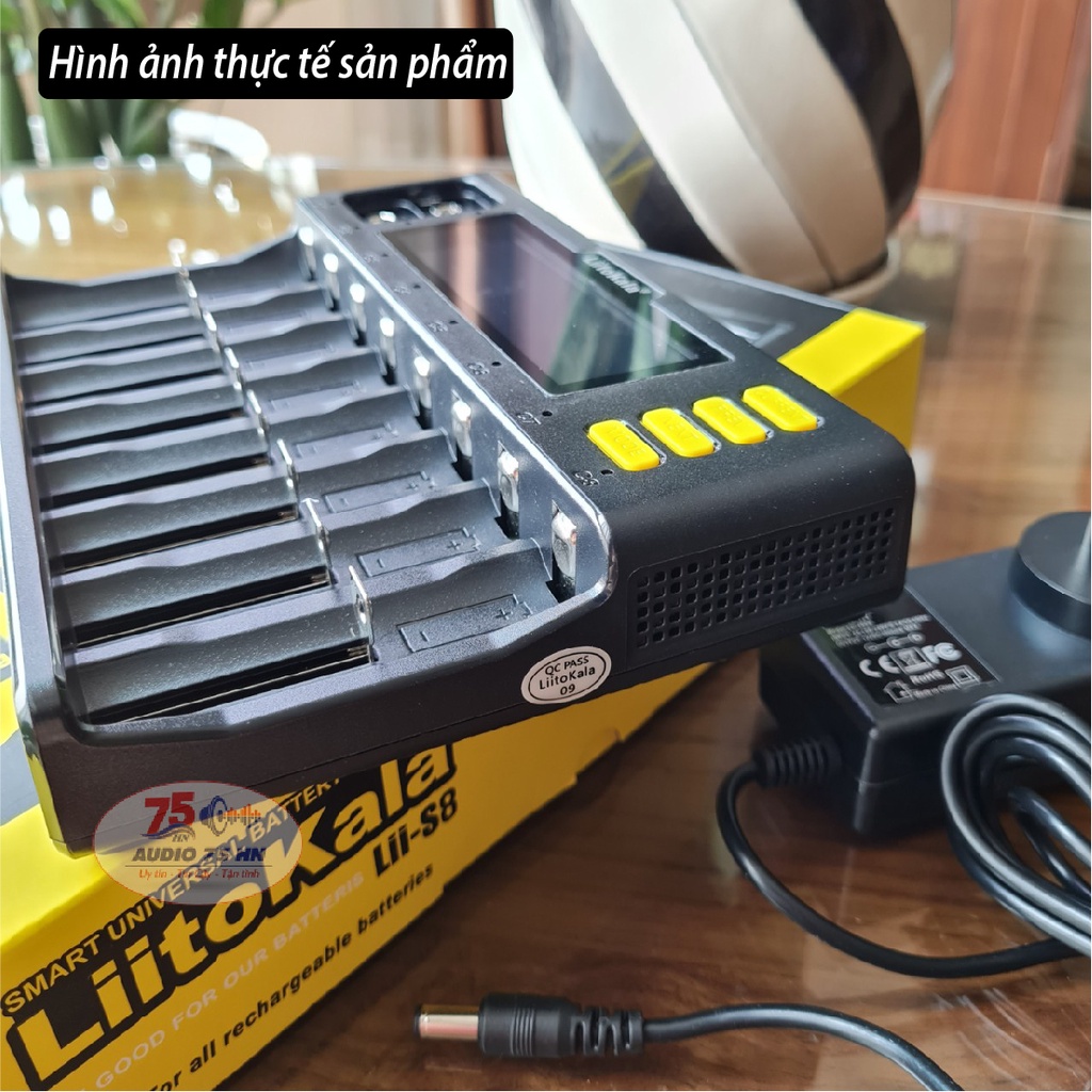 Bộ sạc pin Liitokala Lii-S8 cao cấp Charger Li-ion 3.7V NiMH 1.2V Li-FePO4 3.2V IMR 3.8V sạc pin 18650 26650 21700 26700