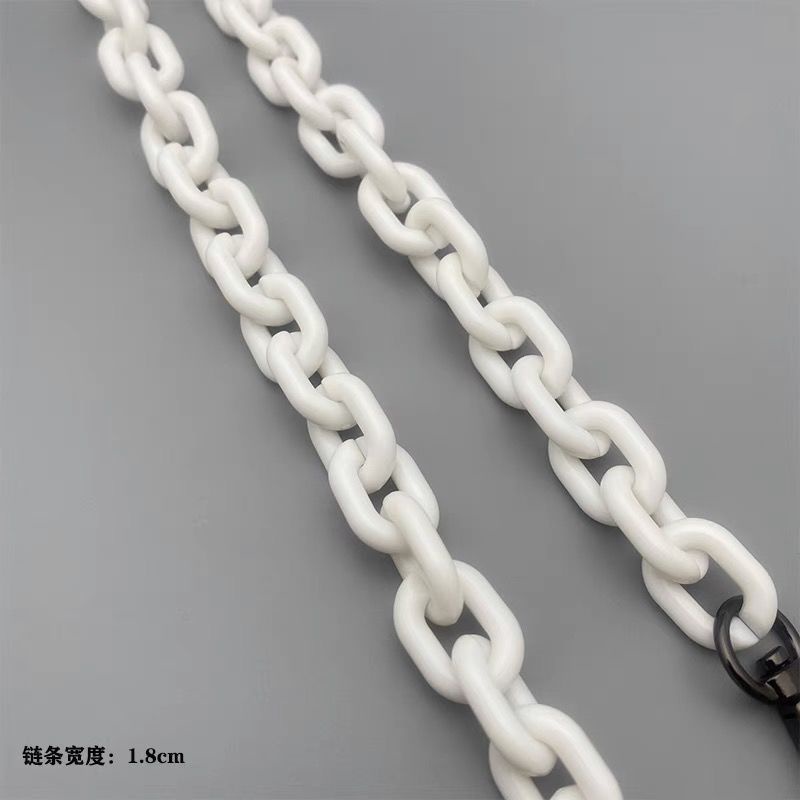 Dây Xích Đeo Túi Xách Thay Thế Bằng Acrylic Màu Đen