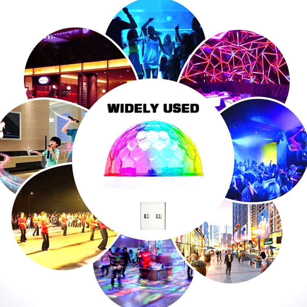 Đèn Led Disco Mini Cảm Biến Âm Thanh Ánh Sáng Mới Cổng Usb Trang Trí Nội Thất Xe Hơi | BigBuy360 - bigbuy360.vn