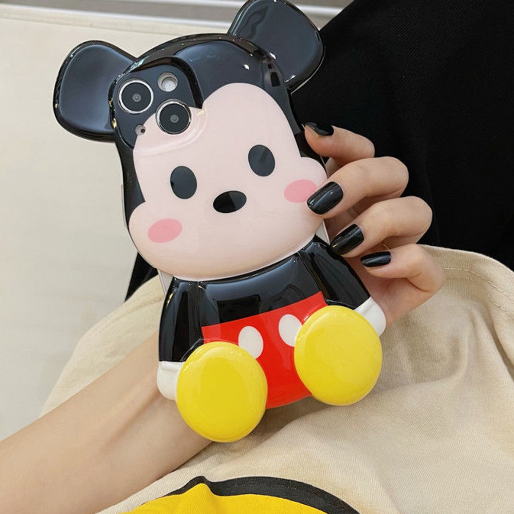 Ốp Điện Thoại Hình Chuột 3D Dễ Thương Cho IPhone 12 13 11 Pro Max X Xs Max Xr Gzmq