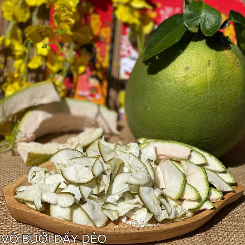 Vỏ Bưởi Non Đường Phèn Sấy Dẻo