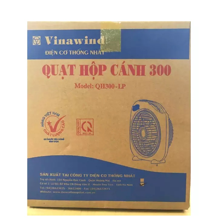 Quạt hộp Điện cơ Thống Nhất QH300-LP (loại nhỏ)