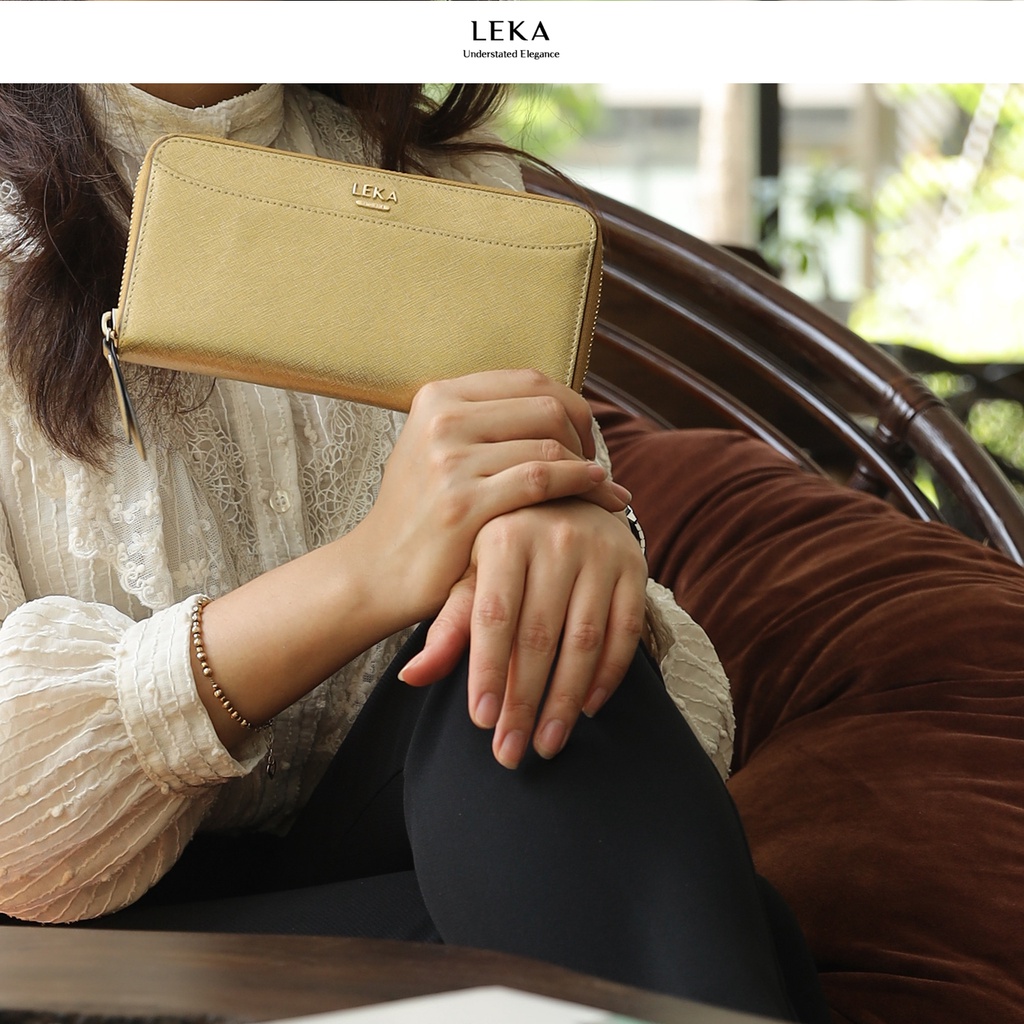 Ví cầm tay ZANA Khóa Vòng 19.5 - LEKA