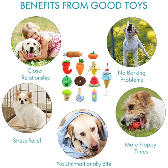 Đồ Chơi Thú Nhồi Bông Hình Hoạt Hình Có Âm Thanh Cho Thú Cưng