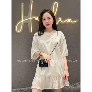 Set áo thun xốp chân váy voan ( Kèm ảnh chụp thật)