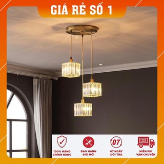 Đèn Thả Trần - Đèn Thả Bàn Ăn MINA Pha Lê Trang Trí Hiện Đại - kèm bóng LED và đế ốp trần