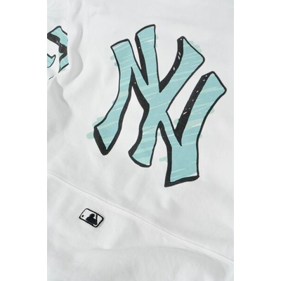 Áo Nỉ Dài Tay MLB Logo To Họa Tiết In