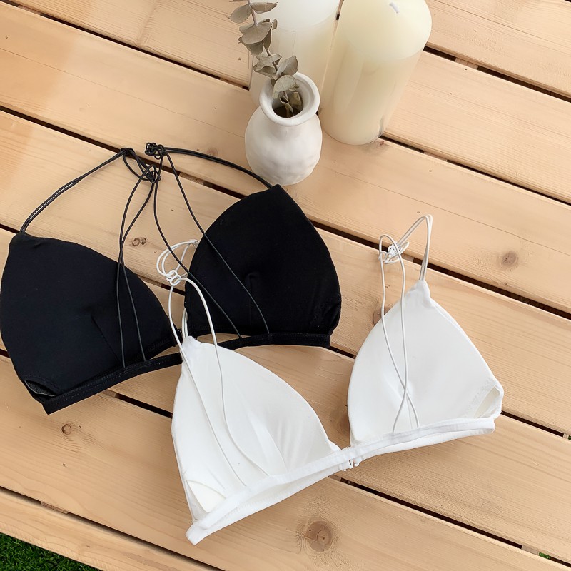 Áo ngực bra nữ dây mảnh nâng ngực cài trước - Áo lót bralette tập gym coton mềm không gọng mút mỏng - Đồ lót nữ YLY44