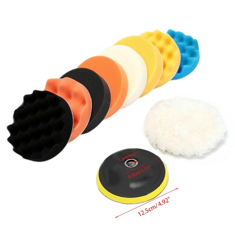 Bộ 11 Miếng Xốp Đánh Bóng 4 / 5 / 6 / 7 inch