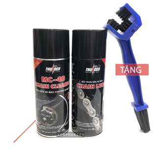 Bộ 2 chai rửa và bôi trơn sên thunder