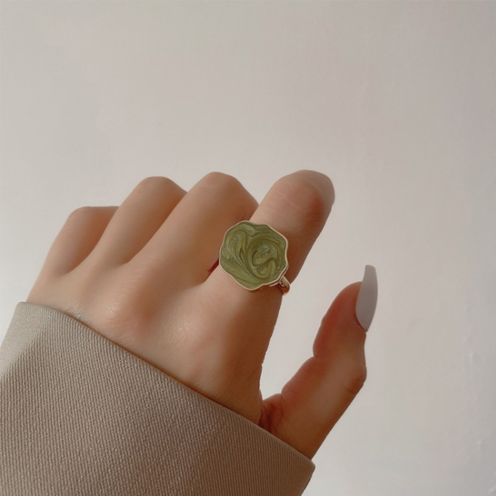 Nhẫn Đeo Tay Kim Loại Phong Cách Retro Cho Nữ