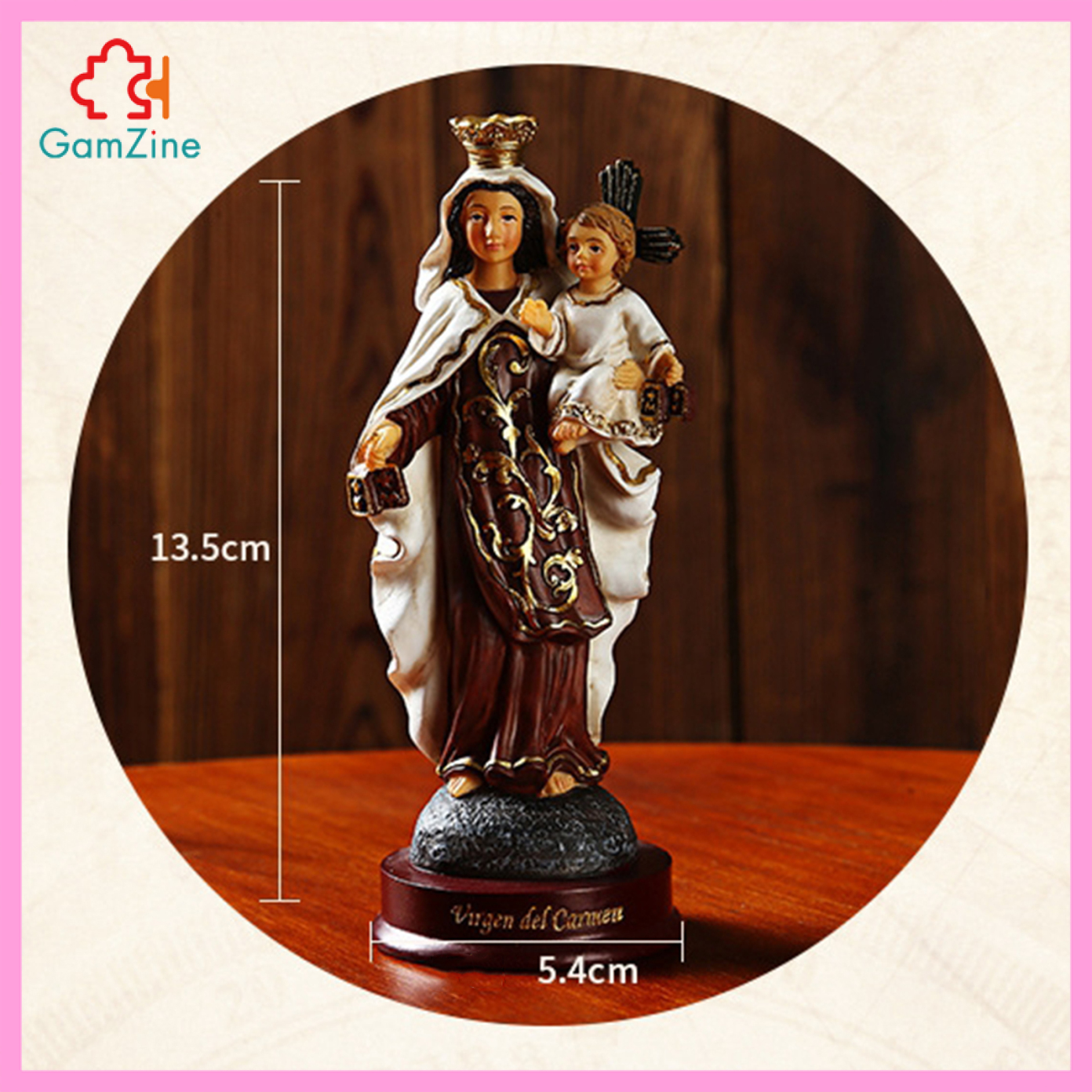 Tượng Nhựa Trang Trí Hình Đức Mẹ Mary Madonna