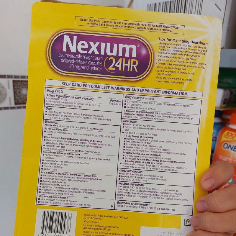 Viên uống  Nexium 24hr bảo vệ Dạ dày