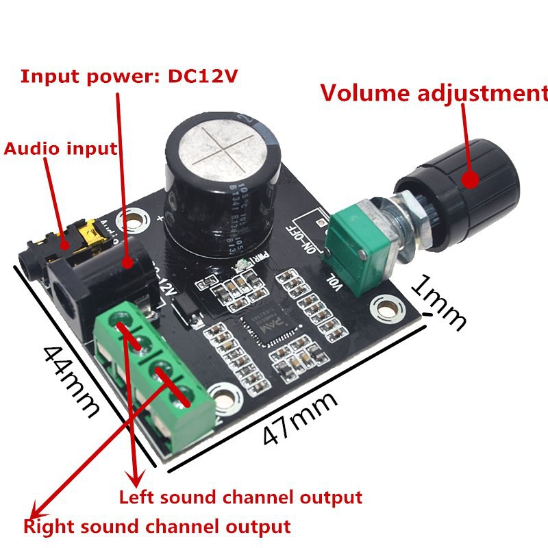 Bo Mạch Khuếch Đại Âm Thanh Kỹ Thuật Số 2 X 15W Pam8610 Class D