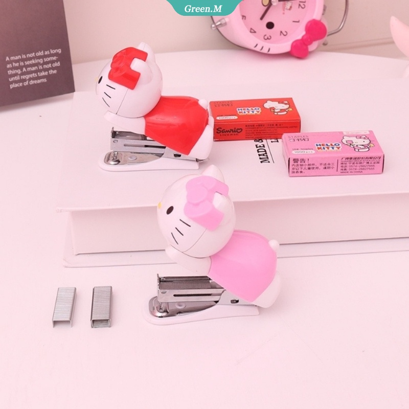 Dập Ghim Bấm Mini Hình Hello Kitty Dễ Thương