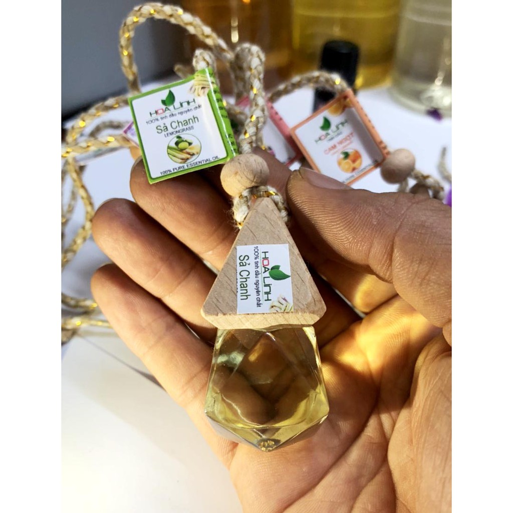 Tinh dầu thiên nhiên treo xe: Sả Chanh - Bạc Hà  -Quế -Trầm hương - Cafe -Hoa hồng - Lavender..