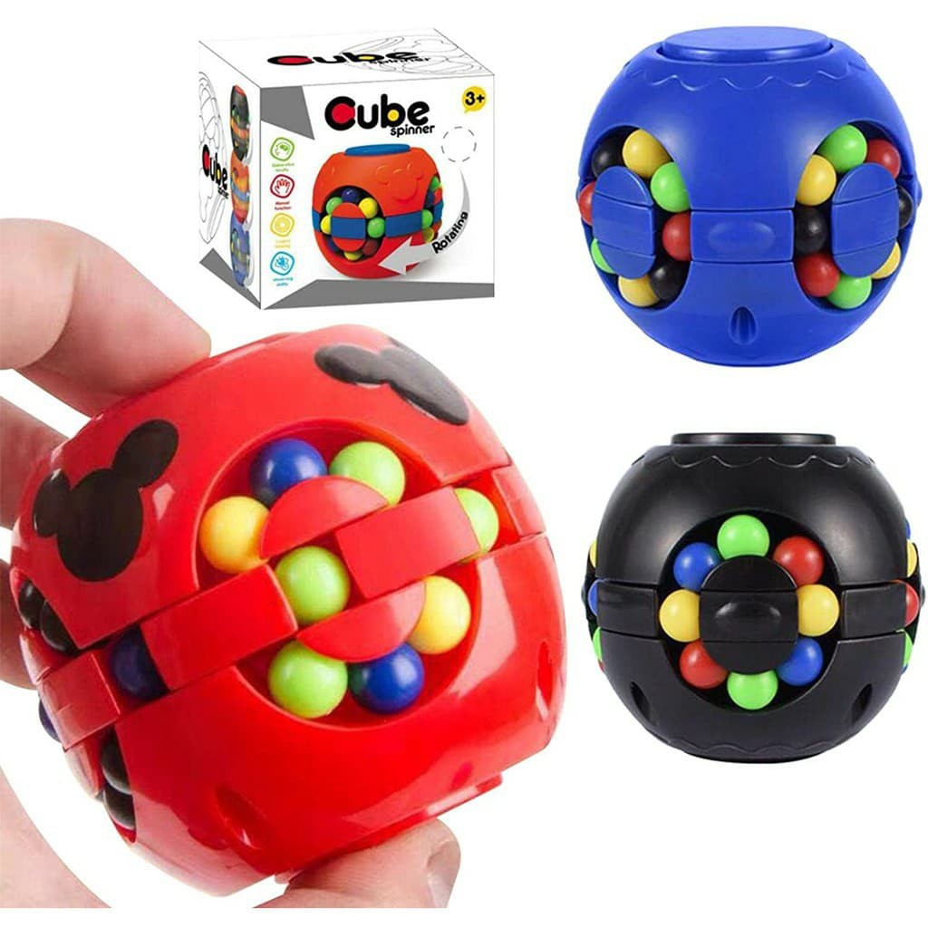 SPINNER CUBE - CON QUAY THÔNG MINH Đồ chơi giáo dục phát triển trí não cho trẻ em Burger Rubik’s Cube