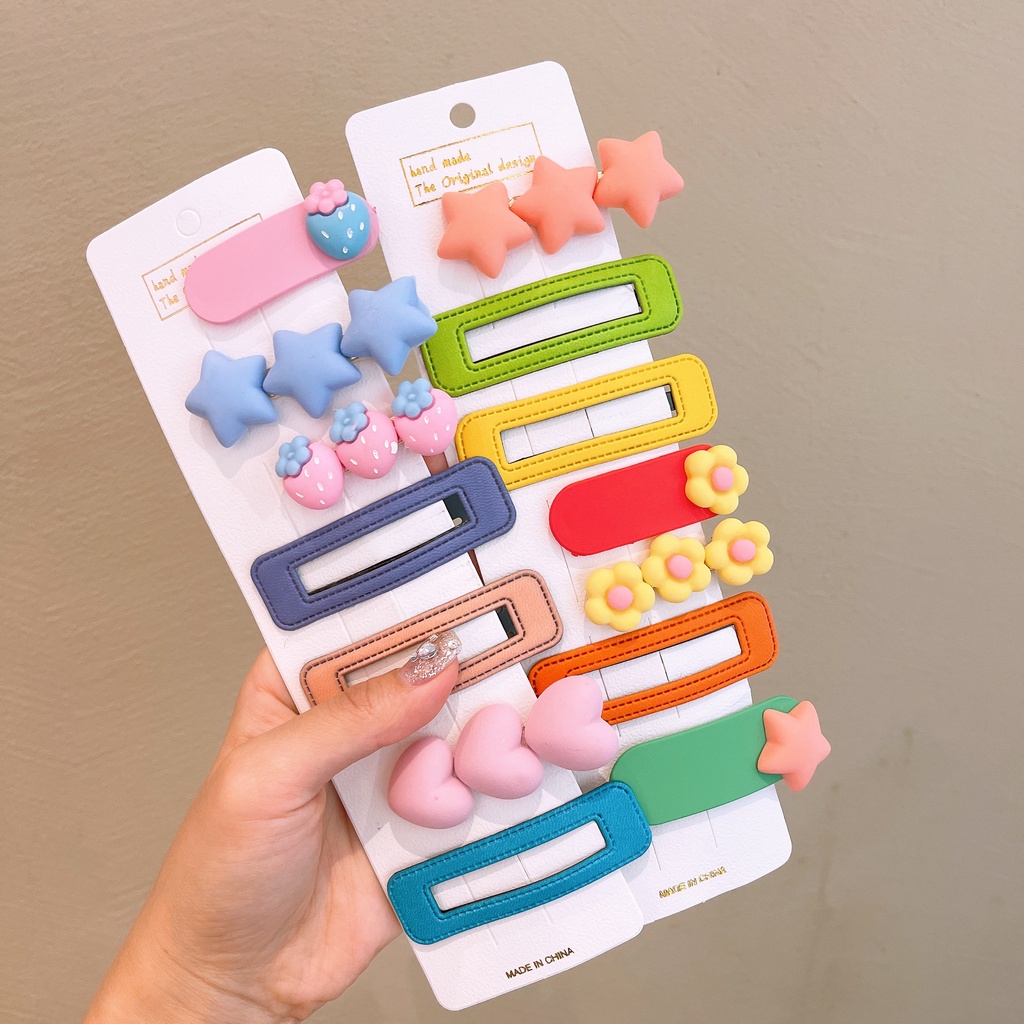 Kẹp Tóc Màu Cầu Vồng Dễ Thương Cho Bé Gái 2022