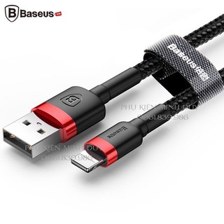 Cáp sạc nhanh Baseus Cafule Lightning cho iPhone/ iPad (2.4A, sạc nhanh, siêu bền)
