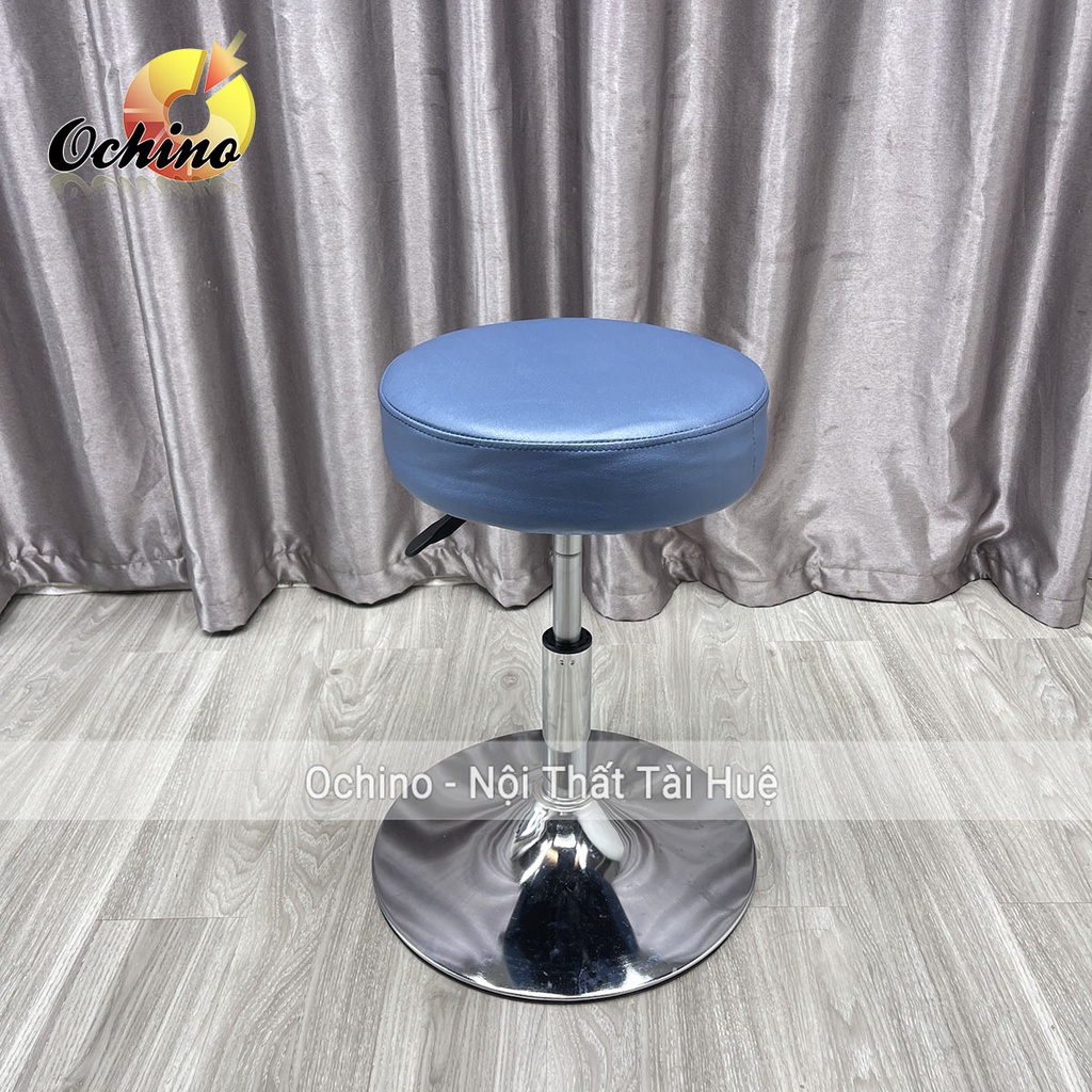 Ghế Xoay Làm Việc Văn Phòng, Ghế Makeup Cá Nhân Bọc Da Tròn Múi (Có Sẵn)