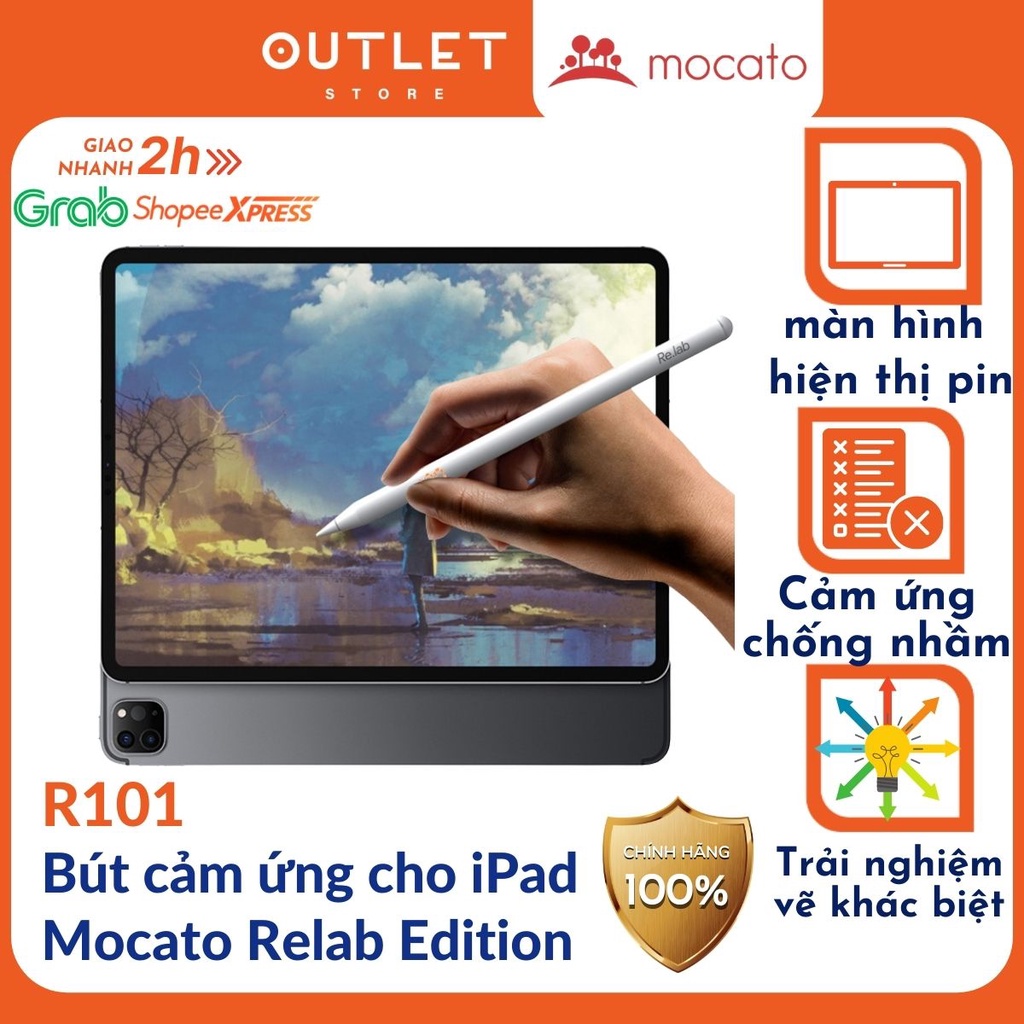 Bút Cảm Ứng cho Ipad phiên bản đặc biệt Mocato Relab R101 công nghệ độc quyền Zero-Lag màn hình hiển thị