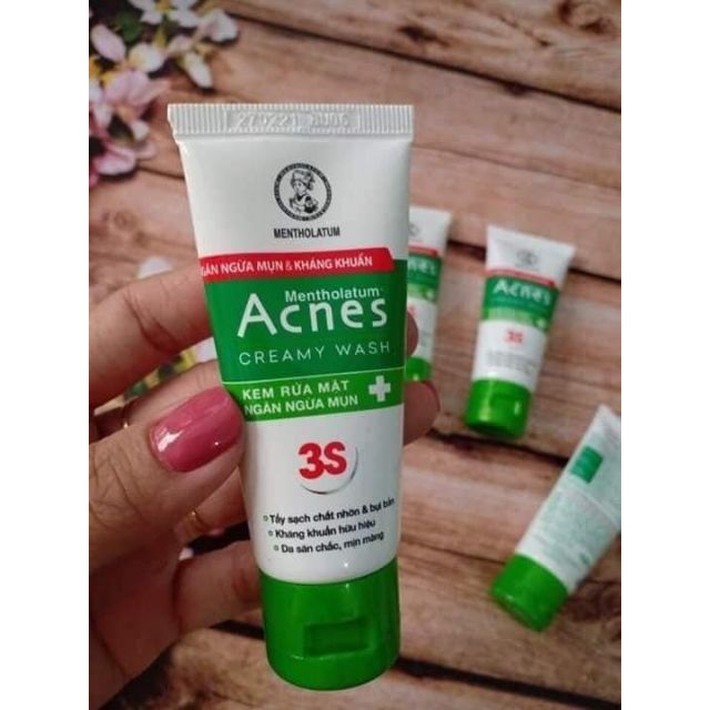 Sữa rửa mặt ngừa mụn Acnes 3 S 25 Gam