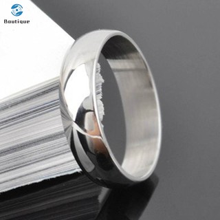 Nhẫn thép titan cổ điển cho cặp đôi