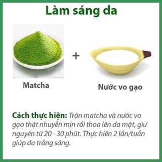 100gr bột trà xanh handmade