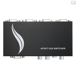 Bộ chia cổng vga 4 cổng 1 ra 4 trong 1 bằng kim loại cho màn hình lcd pc tv