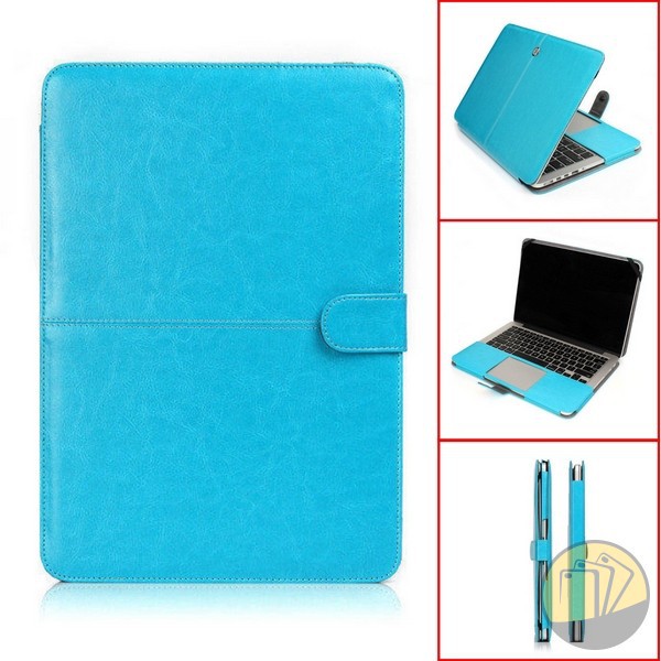 Bao da bảo vệ PU Leather Macbook 15.4", 13", 12", 11.6" dạng quyển sổ | BigBuy360 - bigbuy360.vn