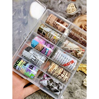 [Siêu Sale] Foil dán móng trang trí nail