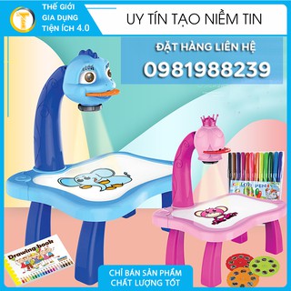 Bộ đèn bàn máy chiếu học vẽ thông minh đạt chuẩn châu Âu (CE), Bảng vẽ chiếu thiếu nhi, bảng vẽ chiếu màu đa năng,