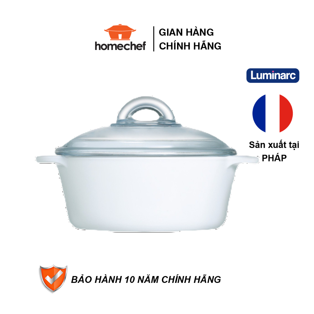 Nồi thủy tinh dùng bếp từ Luminarc Vitroline dung tích 2L, thủy tinh không chì, sản xuất tại Pháp - H5608TU