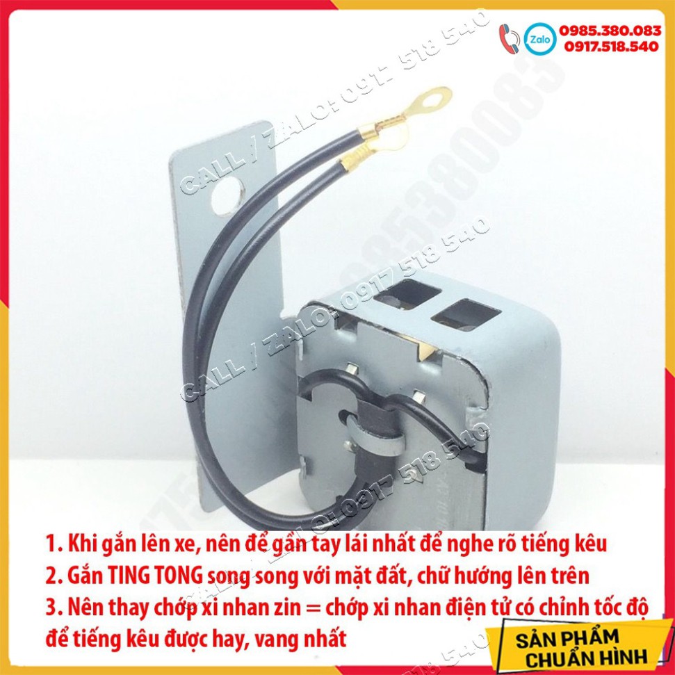 COMBO CỤC BÁO XINHAN TING TONG KÈM CHỚP LED TĂNG CHỈNH KÊU NHANH CHẬM  (