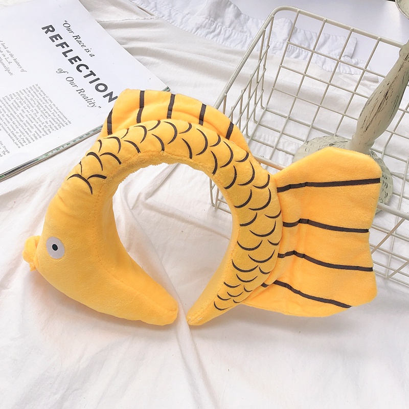 Băng Đô Rửa Mặt Hình Khủng Long/Cá Mập Phong Cách Hàn Quốc