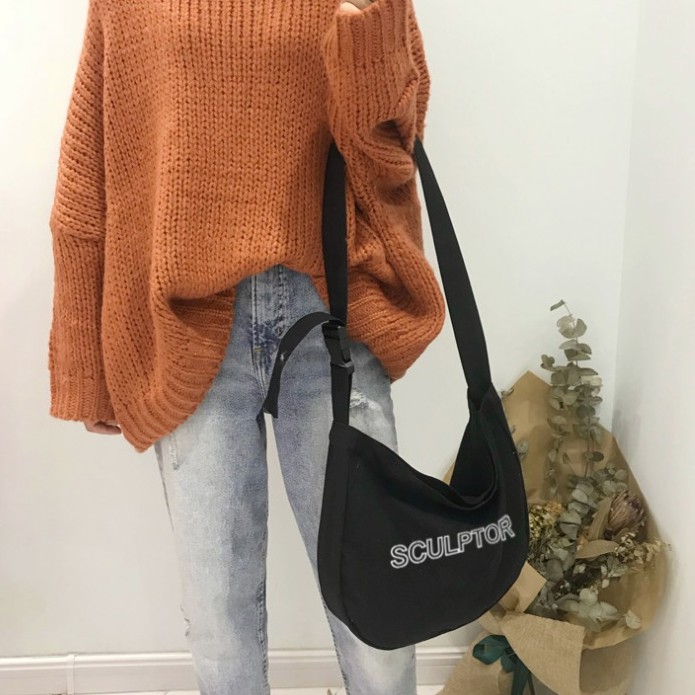 Túi đeo chéo vải canvas Sculptor phong cách unisex hiện đại | BigBuy360 - bigbuy360.vn