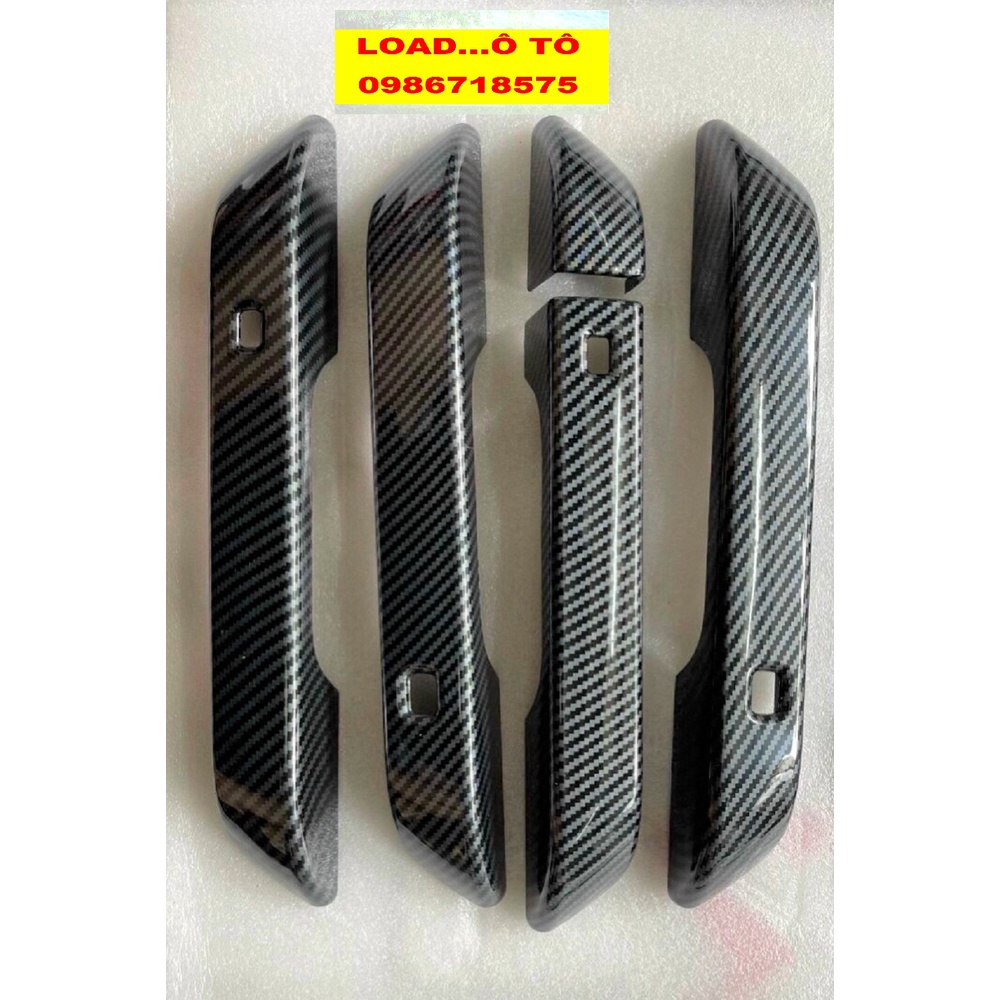 Ốp Tay Nắm Cửa Carbon Xe KIA CARNIVAL 2022-23 Mẫu Vân Carbon Cao Cấp