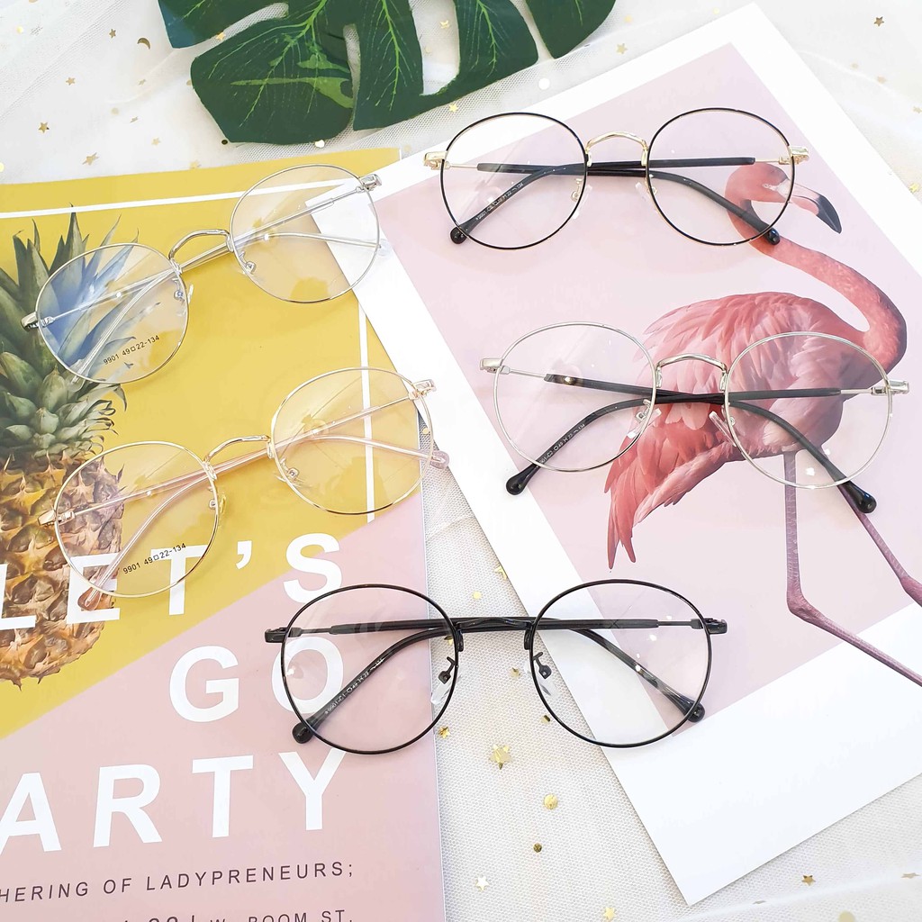 𝐆𝐨̣𝐧𝐠 𝐤𝐢́𝐧𝐡 𝐤𝐢𝐦 𝐥𝐨𝐚̣𝐢 𝐭𝐫𝐨̀𝐧 siêu vintage Hàn Quốc ( TẶNG  kèm tròng mắt chống xước )