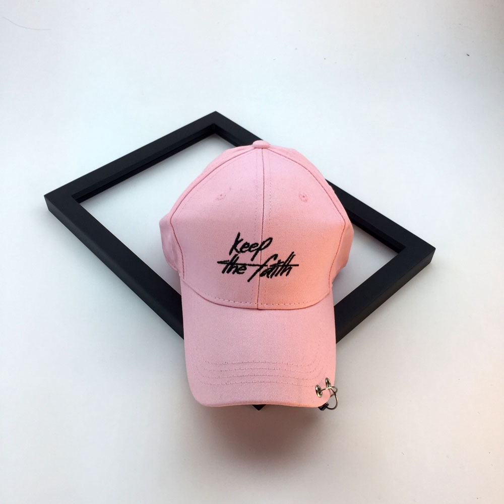 Mũ Lưỡi Trai LINJW Thêu Chữ Thời Trang Hàn Quốc 2020 Cho Nam Nữ